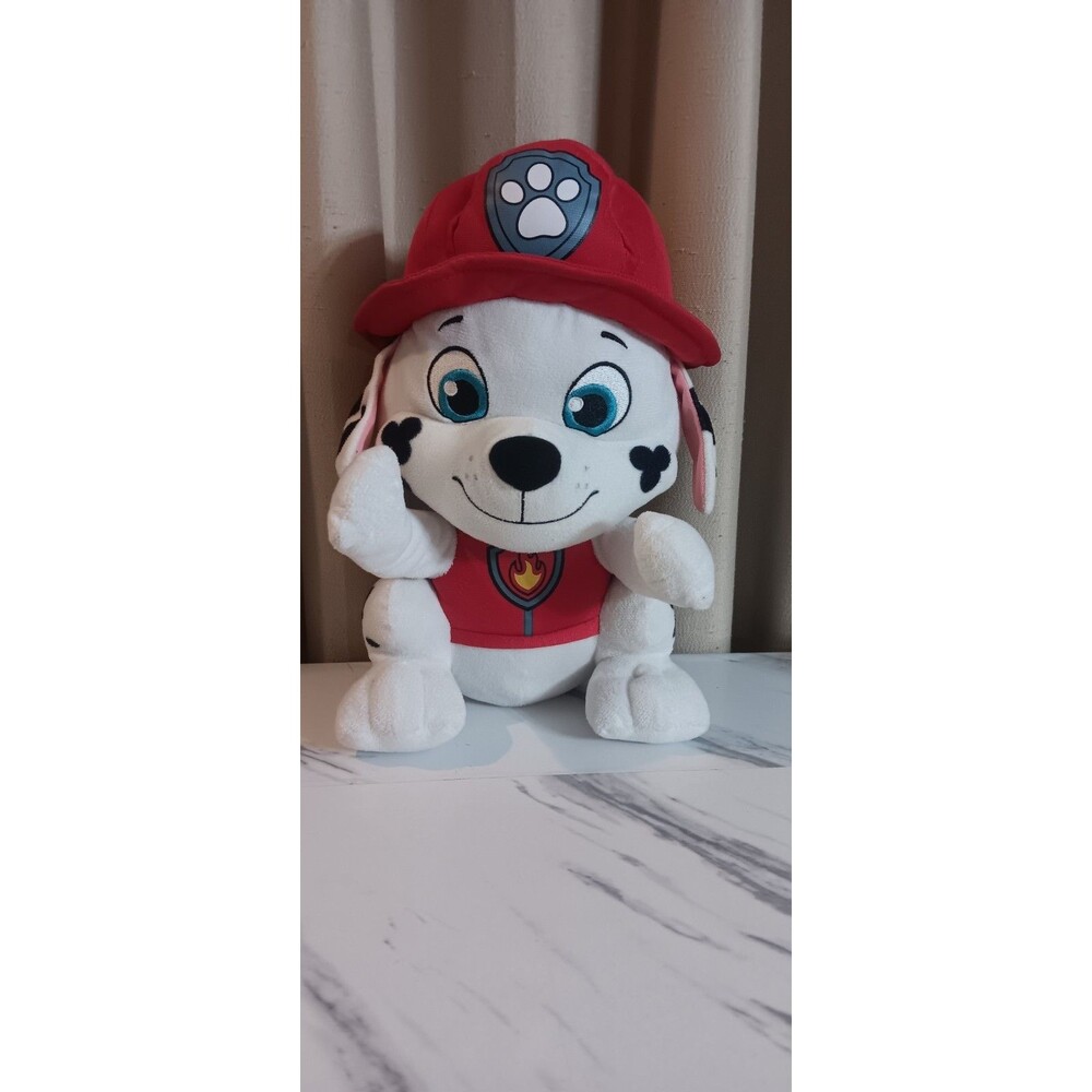 Nickelodeon Paw Patrol MARSHALL Stuffed Animal Plush Fire Dog Dalmatian